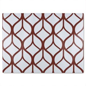 Benjamin Tate Design Tiled Geometrics Glass Chopping Board in Natural Natural Benjamin Tate Design Tiled Geometrics Glass Chopping Board in Natural Natural