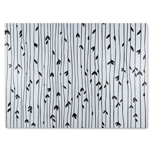 Benjamin Tate Design Sketchy Leaves Scattered Glass Chopping Board in Natural Natural Benjamin Tate Design Sketchy Leaves Scattered Glass Chopping Board in Natural Natural