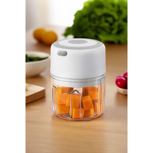 Living and Home 250ml Electric Wireless Kitchen Garlic Vegetable Chopper 30W Food Cutter Masher Crusher in White White Living and Home 250ml Electric Wireless Kitchen Garlic Vegetable Chopper 30W Food Cutter Masher Crusher in White White