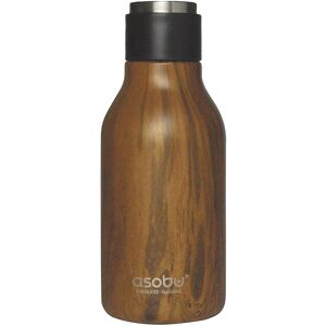 asobu Urban Insulated & Double Walled Stainless Steel Bottle Wood 473ml in Brown Brown asobu Urban Insulated & Double Walled Stainless Steel Bottle Wood 473ml in Brown Brown