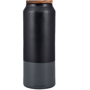 Cole & Mason Hinxton Large Ceramic Storage Jar with Wooden Lid in Black Black Cole & Mason Hinxton Large Ceramic Storage Jar with Wooden Lid in Black Black