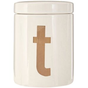 Premier Housewares Mono Tea Canister - White Dolomite Canister Premier Housewares Mono Tea Canister - White Dolomite Canister