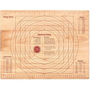 Orsina Rubberwood Pastry Board, Durable Wooden Pastry Board with Measurement Guides in Natural Natural Orsina Rubberwood Pastry Board, Durable Wooden Pastry Board with Measurement Guides in Natural Natural