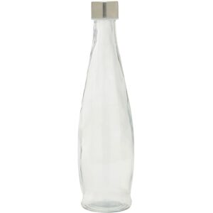 Orsina Elegant Clear Glass 1000Ml Bottle With Metal Lid, Versatile Clear Glassware, Transparent Drinking Glass Clear Orsina Elegant Clear Glass 1000Ml Bottle With Metal Lid, Versatile Clear Glassware, Transparent Drinking Glass Clear