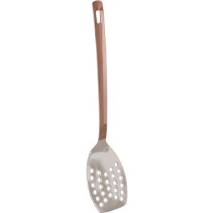 Orsina Dual Tone Reflective Copper Finish Slotted Turner, Stainless Steel Kitchen Tool, Spatula With Hanging Hole Copper Orsina Dual Tone Reflective Copper Finish Slotted Turner, Stainless Steel Kitchen Tool, Spatula With Hanging Hole Copper