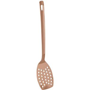 Orsina Dual Tone Reflective Copper Finish Slotted Turner, Stainless Steel Kitchen Tool, Spatula With Hanging Hole in Rose Gold Rose Gold Orsina Dual Tone Reflective Copper Finish Slotted Turner, Stainless Steel Kitchen Tool, Spatula With Hanging Hole in Rose Gold Rose Gold