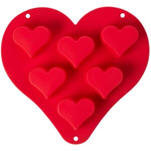 Premier Housewares Red Heart-Shaped Baking Mould - Silicone, Non-Stick Premier Housewares Red Heart-Shaped Baking Mould - Silicone, Non-Stick