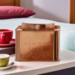 Orsina Maison by Premier Chai Square Copper Finish Cake Canister in Gold Gold Orsina Maison by Premier Chai Square Copper Finish Cake Canister in Gold Gold