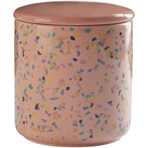Orsina Medium Pink Terrazzo Storage Canister With Airtight Lid, Dolomite Food Container, Tea Coffee Sugar Canisters Pink Orsina Medium Pink Terrazzo Storage Canister With Airtight Lid, Dolomite Food Container, Tea Coffee Sugar Canisters Pink