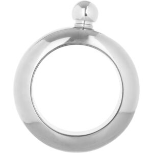 Orsina Contemporary Silver Finish Bijoux Hip Flask, Durable Hip Flask, Stainless Steel Constructed Alcohal Flask Silver Orsina Contemporary Silver Finish Bijoux Hip Flask, Durable Hip Flask, Stainless Steel Constructed Alcohal Flask Silver