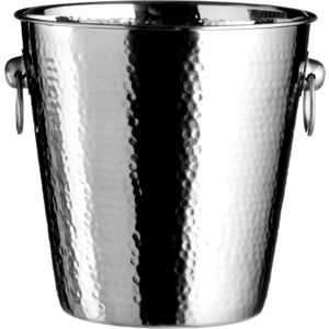 Orsina Mixology Hammered Effect Stainless Steel Champagne Bucket in Silver Silver Orsina Mixology Hammered Effect Stainless Steel Champagne Bucket in Silver Silver