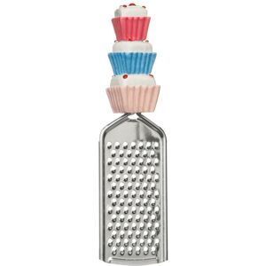 Orsina Versatile Cupcake Fine Grater, Sleek Stainless Steel Grater For Kitchen, Stylish Cheese Grater For Cooking in Silver Silver Orsina Versatile Cupcake Fine Grater, Sleek Stainless Steel Grater For Kitchen, Stylish Cheese Grater For Cooking in Silver Silver