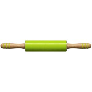 Premier Housewares Non Stick Zing Red Silicone Rolling Pin, Heat Resistant Rolling Pin, Durable Wooden Pin For KItchen in Green Green Premier Housewares Non Stick Zing Red Silicone Rolling Pin, Heat Resistant Rolling Pin, Durable Wooden Pin For KItchen in Green Green