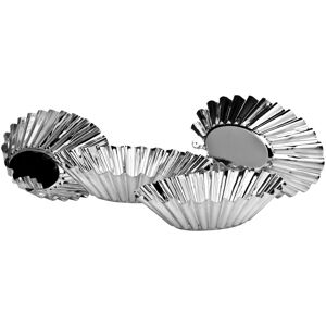 Orsina Set of 4 Silver Oval Fluted Cake Moulds, Scalloped Baking Shells, Shiny Pastry Tins, Decorative Tart Moulds Silver Orsina Set of 4 Silver Oval Fluted Cake Moulds, Scalloped Baking Shells, Shiny Pastry Tins, Decorative Tart Moulds Silver