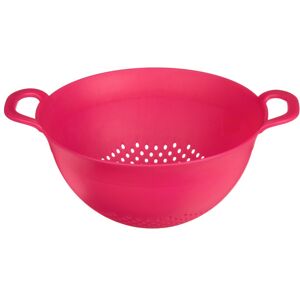 Orsina Orange Large Plastic Colander with Handles, Heavy-Duty Kitchen Sieve For Swift Draining, Strainer with Handles in Pink Pink Orsina Orange Large Plastic Colander with Handles, Heavy-Duty Kitchen Sieve For Swift Draining, Strainer with Handles in Pink Pink