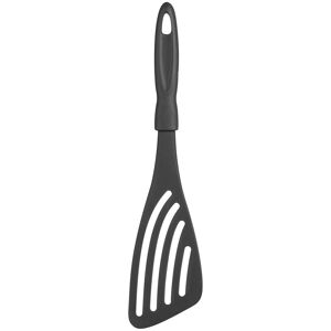 Orsina Black Slotted Turner With Grey Handle, Heat-Resistant Kitchen Utensil, Grease Draining Spatula for Cooking Grey Orsina Black Slotted Turner With Grey Handle, Heat-Resistant Kitchen Utensil, Grease Draining Spatula for Cooking Grey
