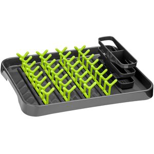 Orsina Stylish Grey & Lime Green Dish Drainer, Functional Dish Drainer For Kitchen, Practical Design Dish Drainer Green Orsina Stylish Grey & Lime Green Dish Drainer, Functional Dish Drainer For Kitchen, Practical Design Dish Drainer Green