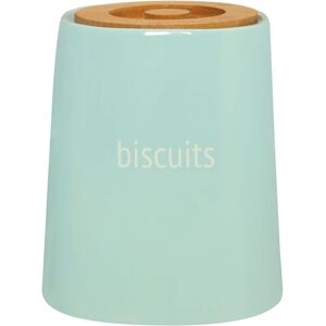 Orsina Chic Design Beige Ceramic Biscuit Canister, Functional Design Canister, Durable Canister For Ingredients in Blue Blue Orsina Chic Design Beige Ceramic Biscuit Canister, Functional Design Canister, Durable Canister For Ingredients in Blue Blue