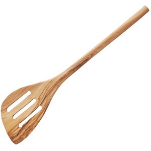 Orsina Premium Olive Wood Spatula, Sleek Slotted Cooking Utensil, Lightweight Spatula Tool, Authentic Olive Utensil in Natural Natural Orsina Premium Olive Wood Spatula, Sleek Slotted Cooking Utensil, Lightweight Spatula Tool, Authentic Olive Utensil in Natural Natural