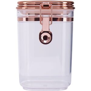 Orsina Durable Jar With Copper Lid 600 ml, Elegant Retro Design Glass Jar With Lid, Sleek Airtight Storage Jar in Clear Clear Orsina Durable Jar With Copper Lid 600 ml, Elegant Retro Design Glass Jar With Lid, Sleek Airtight Storage Jar in Clear Clear