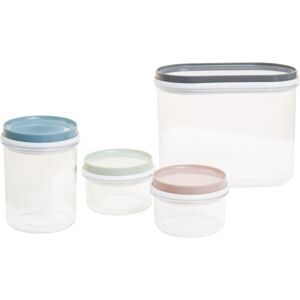 Orsina Durable Storage Container Set, Sturdy 4 Piece Kitchen Storage Set, Dishwasher Safe Plastic Container Set Multicolor Orsina Durable Storage Container Set, Sturdy 4 Piece Kitchen Storage Set, Dishwasher Safe Plastic Container Set Multicolor