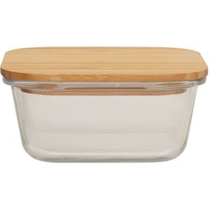 Orsina Elegant 800 Ml Glass Container With Bamboo Lid, Functional Clear Glass Container, Airtight Storage Container in Natural Natural Orsina Elegant 800 Ml Glass Container With Bamboo Lid, Functional Clear Glass Container, Airtight Storage Container in Natural Natural