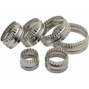 KitchenCraft Set of Six Double Edged Biscuit / Pastry Cutters KitchenCraft Set of Six Double Edged Biscuit / Pastry Cutters