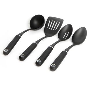MasterClass 4pc Nylon Kitchen Utensil Set including Ladle, Slotted Spoon, Cooking Spoon & Slotted Turner Size: Large Multicolor Large MasterClass 4pc Nylon Kitchen Utensil Set including Ladle, Slotted Spoon, Cooking Spoon & Slotted Turner Size: Large Multicolor Large