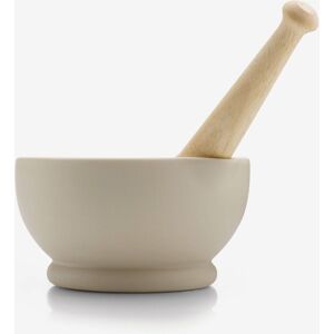 WM Bartleet & Sons Stone Mortar & Pestle with Wooden Handle Boxed 7" in Cream Cream WM Bartleet & Sons Stone Mortar & Pestle with Wooden Handle Boxed 7" in Cream Cream