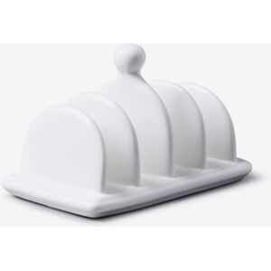 WM Bartleet & Sons Porcelain Traditional Toast Rack in White White WM Bartleet & Sons Porcelain Traditional Toast Rack in White White