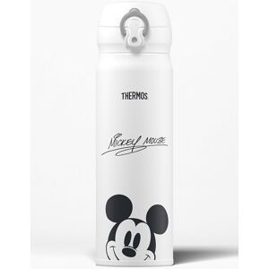 Thermos Disney Mickey Mouse Signature Stainless Steel Drink Flask 470ml in White White Thermos Disney Mickey Mouse Signature Stainless Steel Drink Flask 470ml in White White
