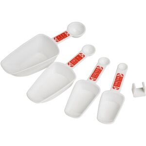 Orsina Versatile Measuring Spoons, Durable & Ergonomic Design Measuring Spoons For Baking, Measurement Set in White White Orsina Versatile Measuring Spoons, Durable & Ergonomic Design Measuring Spoons For Baking, Measurement Set in White White