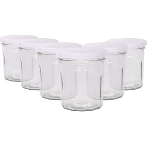 Argon - Jam Jars - 250ml - White lids - Tableware Argon - Jam Jars - 250ml - White lids - Tableware