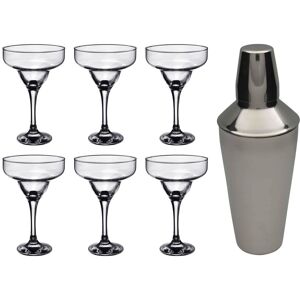 Rink Drink 7 Piece Margarita Cocktail Shaker Set - 295ml in Silver Silver Rink Drink 7 Piece Margarita Cocktail Shaker Set - 295ml in Silver Silver