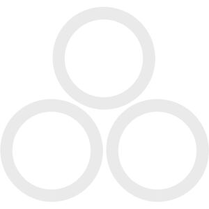 Argon Tableware Glass Storage Jar Seals - Large - Pack of 6 in White White Argon Tableware Glass Storage Jar Seals - Large - Pack of 6 in White White