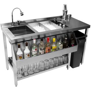 Monstershop Cocktail Bar Station in Silver Silver Monstershop Cocktail Bar Station in Silver Silver
