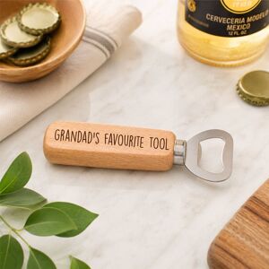 60 SECOND MAKEOVER Men's Grandad's Favourite Tool Wooden Bottle Opener in Beige Beige 60 SECOND MAKEOVER Men's Grandad's Favourite Tool Wooden Bottle Opener in Beige Beige