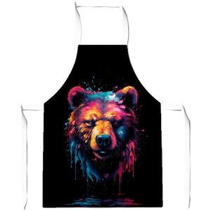 Warren Reed - Designer Splashart Bear Face Junior Apron in Brown Brown Warren Reed - Designer Splashart Bear Face Junior Apron in Brown Brown