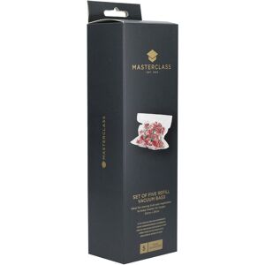 Masterclass Set of 5 Reusable Food Vacuum Sealer Bags - Food Type Masterclass Set of 5 Reusable Food Vacuum Sealer Bags - Food Type