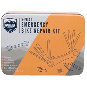 Fizz Creations Wayfarer 5 Piece Emergency Bike Repair Kit with Tin Box in Silver Silver Fizz Creations Wayfarer 5 Piece Emergency Bike Repair Kit with Tin Box in Silver Silver