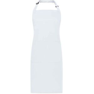 Brand Lab Bibbed Full Apron in White White Brand Lab Bibbed Full Apron in White White