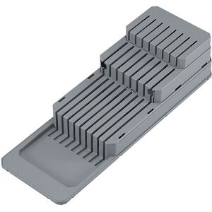Metaltex Blade-Fit Adjustable Knife Organiser - Grey Grey Metaltex Blade-Fit Adjustable Knife Organiser - Grey Grey