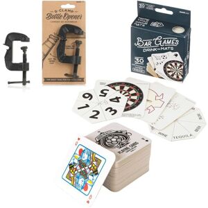 Suck UK G-Clamp Bottle Opener, Bar Games & Playing Card Drink Mats Multicolor Suck UK G-Clamp Bottle Opener, Bar Games & Playing Card Drink Mats Multicolor