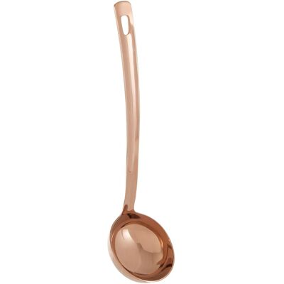 Orsina Elegant Copper Finish Ladle, Premium Copper Plated Serving Spoon, Kitchen Cooking Tool With Long Handle in Rose Gold Rose Gold Orsina Elegant Copper Finish Ladle, Premium Copper Plated Serving Spoon, Kitchen Cooking Tool With Long Handle in Rose Gold Rose Gold