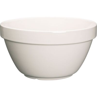 KitchenCraft Stoneware Pudding Basin, 1.5L in White White KitchenCraft Stoneware Pudding Basin, 1.5L in White White