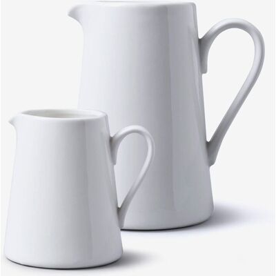 WM Bartleet & Sons - Porcelain Victorian Straight Sided Jug - White - Jug Set WM Bartleet & Sons - Porcelain Victorian Straight Sided Jug - White - Jug Set