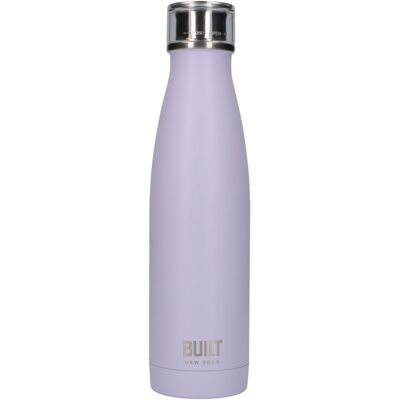 Built NY 500ml Double Walled Stainless Steel Water Bottle Lavender in Purple Purple Built NY 500ml Double Walled Stainless Steel Water Bottle Lavender in Purple Purple