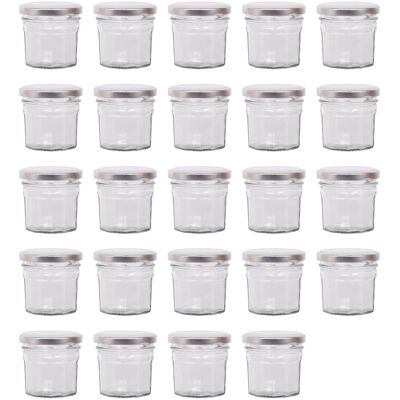 Argon Tableware - 24x90ml - Silver Lid - Jam Jar Argon Tableware - 24x90ml - Silver Lid - Jam Jar