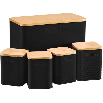 Cooks-Professional Square Kitchen Storage Canister Set Cooks-Professional Square Kitchen Storage Canister Set