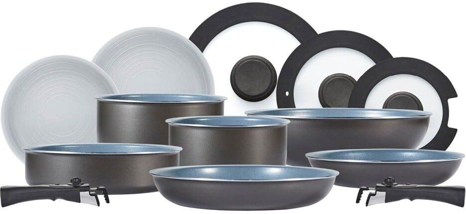 Tower Freedom 13 Piece Cookware Set Graphite